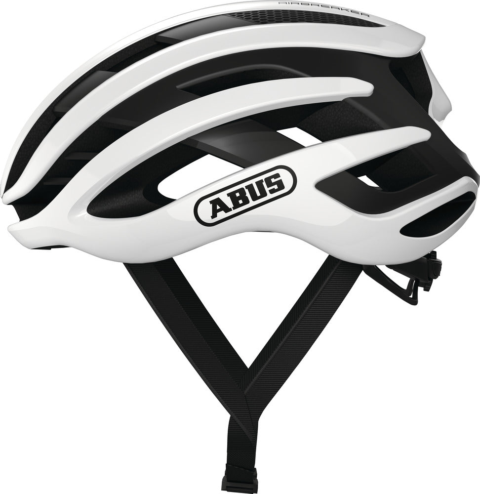 Abus Airbreaker Polar White Black. Perfekte cykelhjelm til landevej