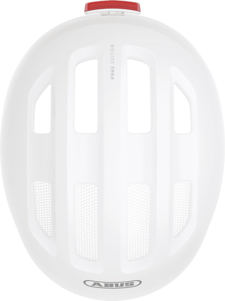 Abus Smiley 3.0 Ace LED Pure White. Cykelhjelm til baby og barn