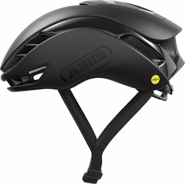 Abus Gamechanger 2.0 Velvet Black Mips. matsort aerohjelm til landevej og tri