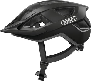 Abus Aduro 3.0 Velvet Black. Mat sort cykelhjelm med skygge