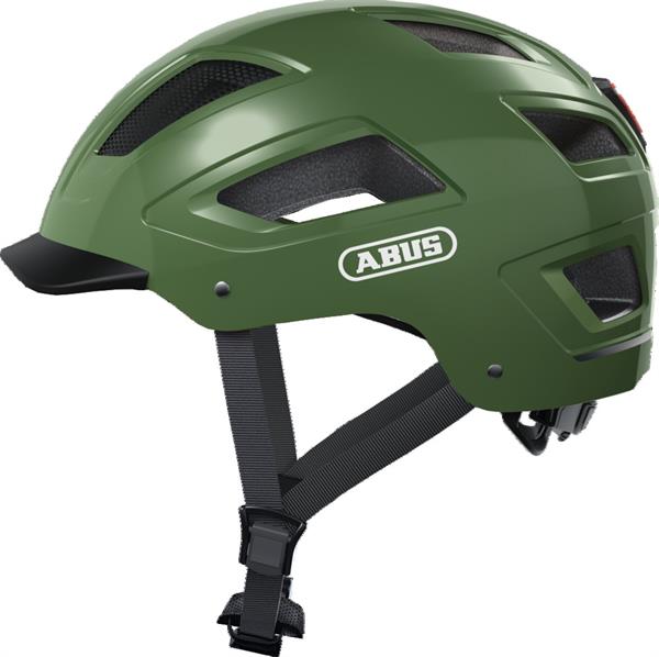 Abus Hyban 2.0 Cykelhjelm Jade Green med LED lys str. 52-58 cm