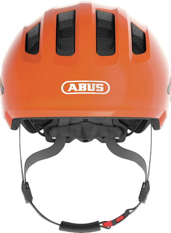 Abus Smiley 3.0 Shiny Orange. Orange cykelhjelm til barn og baby