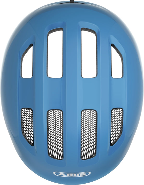 Abus Smiley 3.0 Shiny Blue. Lyseblå cykelhjelm til barn og baby