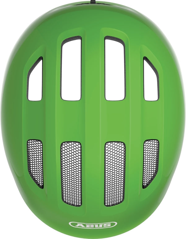 Abus Smiley 3.0 Shiny Green. Grøn cykelhjelm til barn og baby