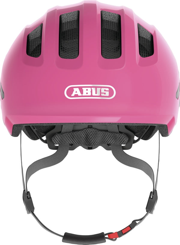 Abus Smiley 3.0 Shiny Pink. Lyserød cykelhjelm til barn og baby