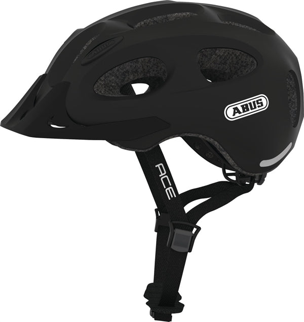 Abus Youn-I Ace Velvet Black med LED-lykt