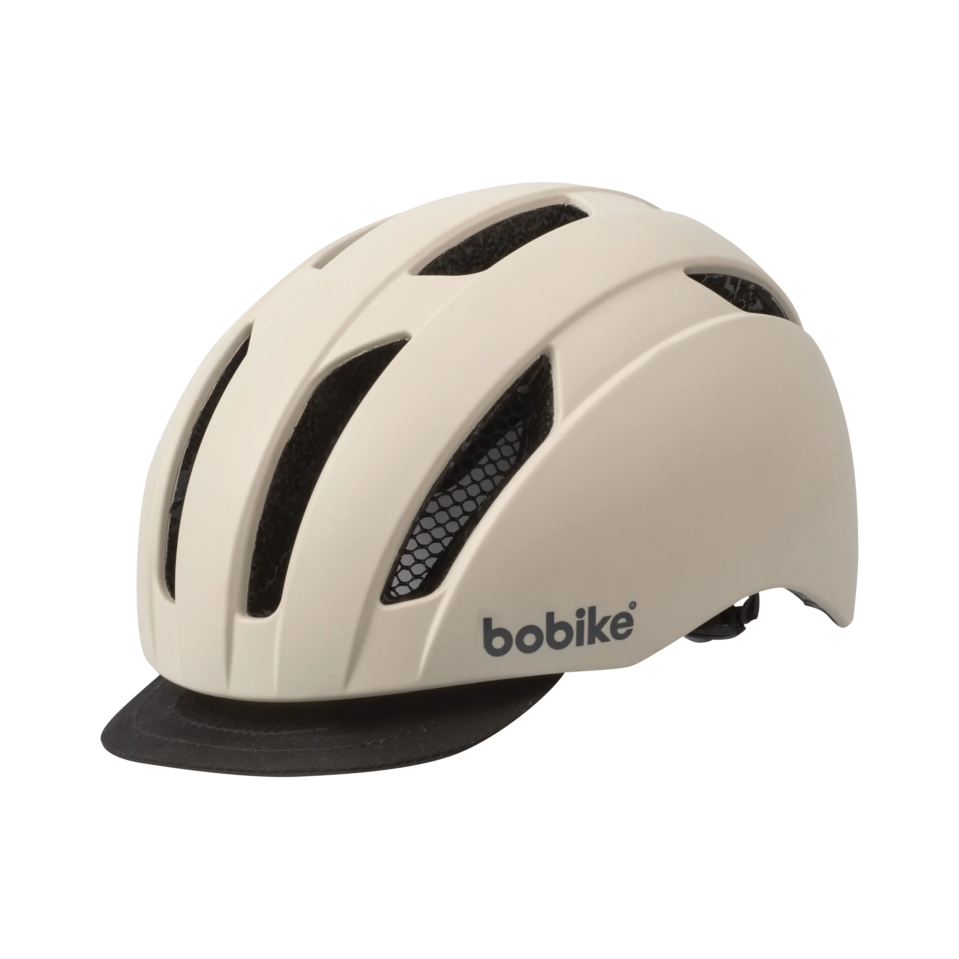 Bobike City Helmet Cream | beige cykelhjelm