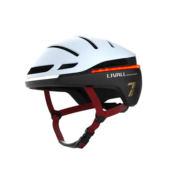 Livall Evo21 Snow | smart cykelhjelm med LED lys