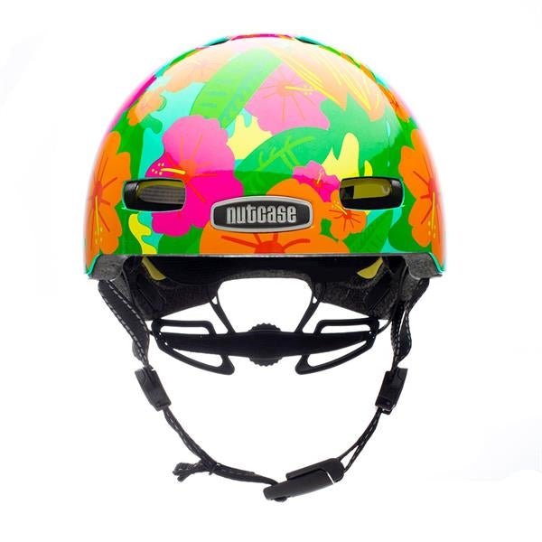 Nutcase Street Tropics Glossy Mips | cykelhjelm med blomster