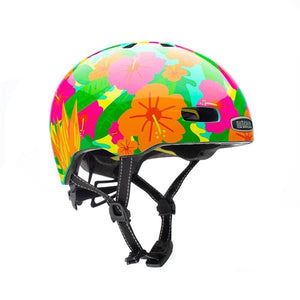 Nutcase Street Tropics Glossy Mips | cykelhjelm med blomster